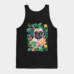 Tropical Pug 5 Tank Top